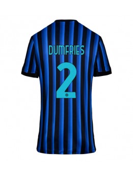 Inter Milan Denzel Dumfries #2 Replika Hemmakläder Dam 2025-26 Kortärmad